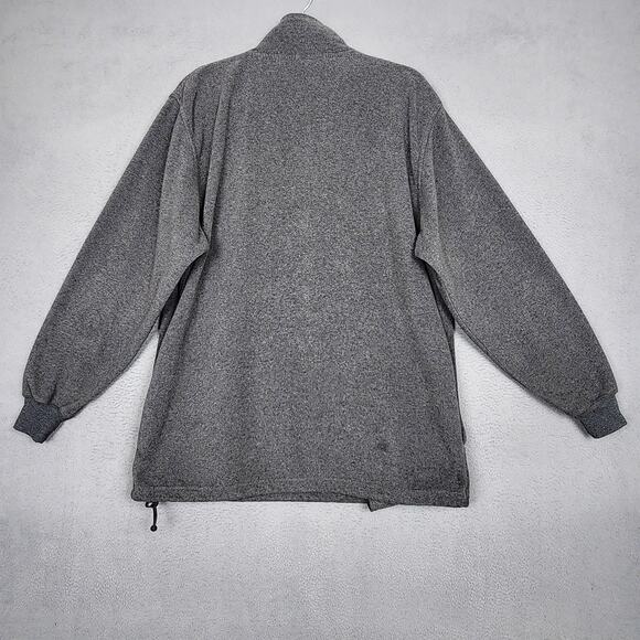 Vintage Iowa Hawkeyes Pullover Mens Gray NCAA College Quarter Zip Fleece 2000s - Picture 2 of 15